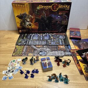 TSR 1400 Dragon Strike Game 1993 VHS tape missing pieces